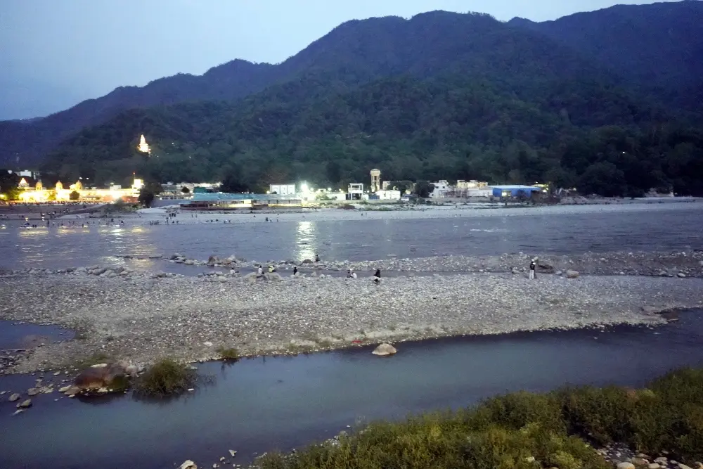 scenic himalayan view of rishikesh, the yoga capital of the world