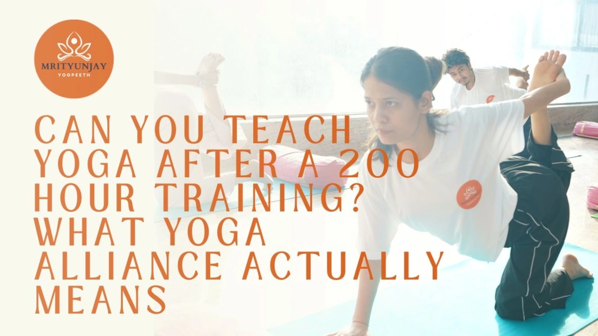 teach yoga after a 200 hour training