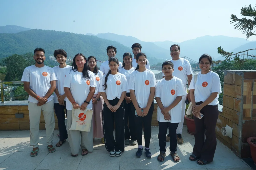 yoga students and instructors at mrityunjay yogpeeth in rishikesh yoga students and instructors at mrityunjay yogpeeth in rishikesh