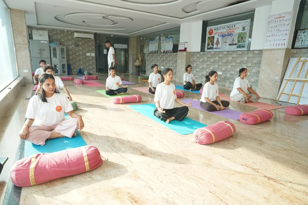 yoga students during yoga teacher training in rishikesh