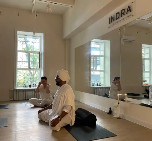 meditation session with an experienced yoga teacher meditation session with an experienced yoga teacher