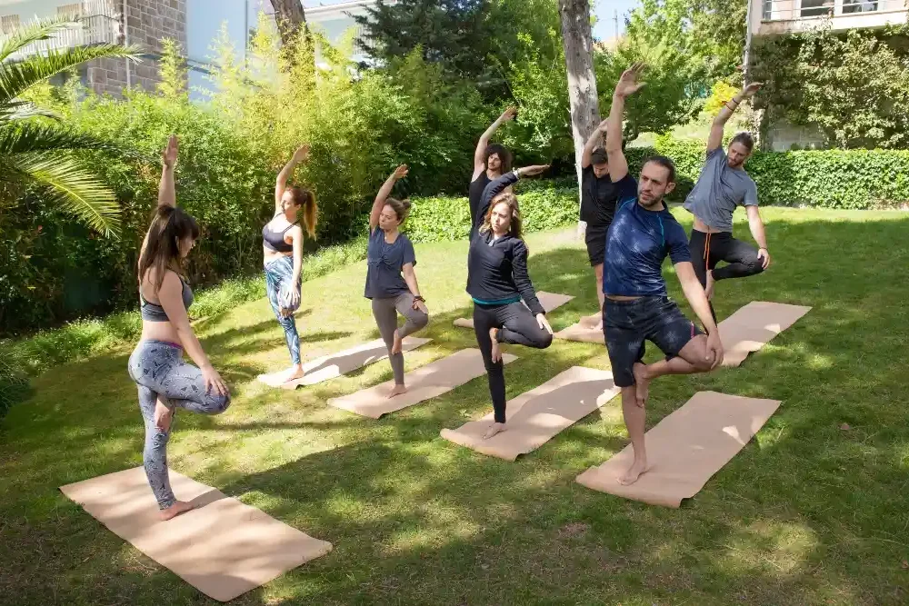 outdoor yoga practice in rishikesh outdoor yoga practice in rishikesh