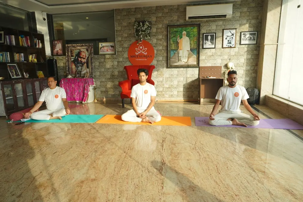 yoga practitioners at mrityunjay yogpeeth yoga practitioners at mrityunjay yogpeeth