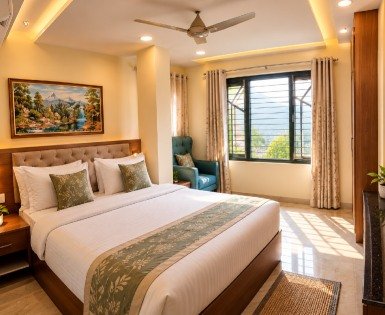 Student accommodation room at Tilak Road in Rishikesh