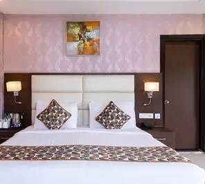 Comfortable double room accommodation for spiritual healing yoga retreat participants