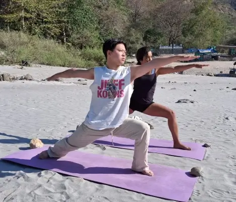 Mrityunjay Yogpeeth - Outdoor Yoga