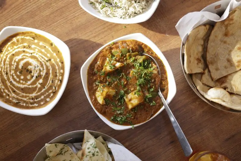 Paneer curry served during sound healing retreat in Rishikesh