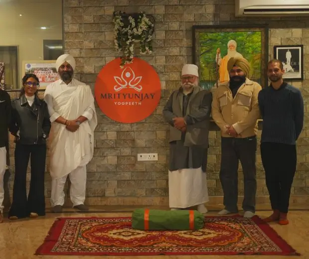Spiritual Healing Yoga Retreat Students with Teachers