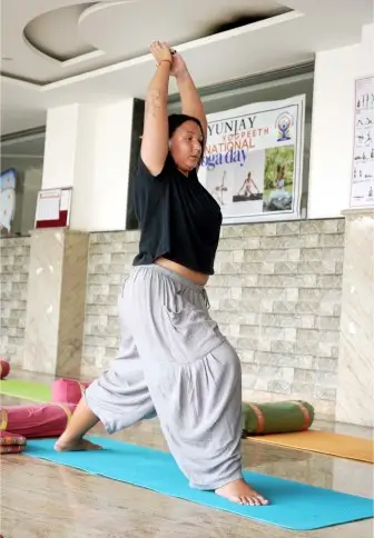 yoga retreats student performing yoga pose