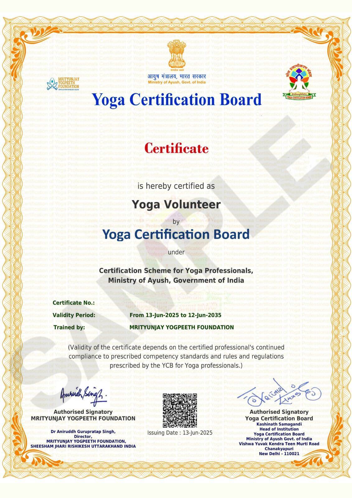 Certificate Sample